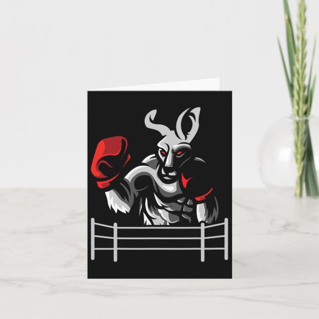 Carte Kangaroo - Boxer Kickboxer Boxer Ventilateur Kickb (Devant)