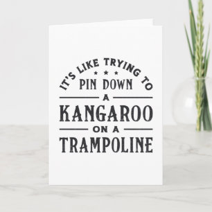 Carte Kangaroo Sur Un Trampoline Gymnaste Trampoline Cad