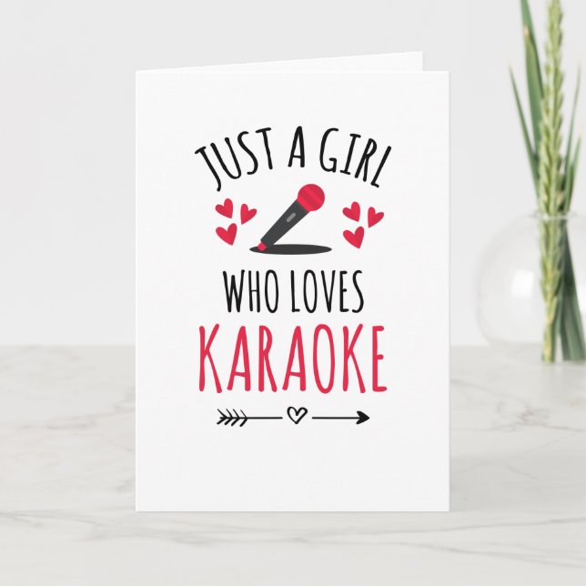 Carte Karaoke Girl | Karaoke Looké Karaoke Nuit (Devant)
