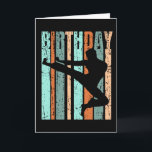 Carte Karate Anniversaire Hommes Enfants Garçons Rétro V<br><div class="desc">Ces vêtements à thème karaté pour hommes et garçons sont super cool. Caractérisés par une silhouette sportive d'un homme ou d'un garçon jouant au football dans un design graphique de style rétro bleu. Ils sont tendance, uniques, cool et mignons. Ces cadeaux sportifs pour hommes sont cool. Si vous aimez les...</div>