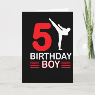 Carte Karate Anniversaire Tee Boy Cadeau Enfants Taekwon