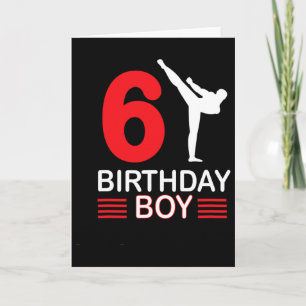 Carte Karate Anniversaire Tee Boy Cadeau Enfants Taekwon