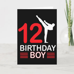 Carte Karate Anniversaire Tee Boy Cadeau Enfants Taekwon