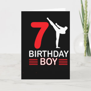 Carte Karate Anniversaire Tee Boy Cadeau Enfants Taekwon