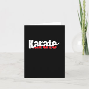 Carte Karate Arts Martiaux Swish Abstrait