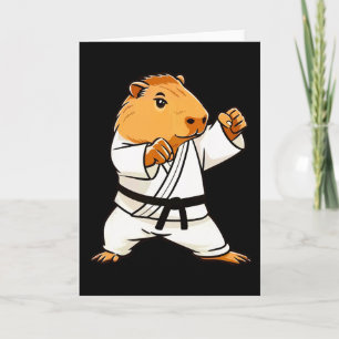 Carte Karate Capyra Funny Martial Arts Mixed martial art