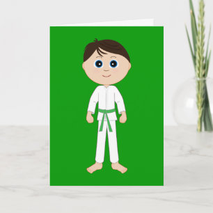 Carte Karate Félicitations Ceinture Verte