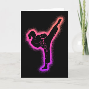 Carte Karaté Fille Arts Martiaux Enfants Femmes Filles T