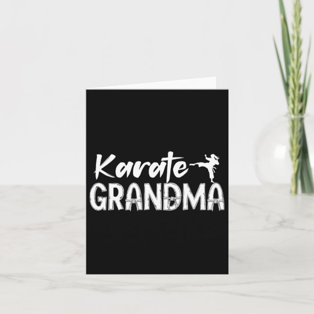 Carte Karate Grand-mère Appréciation Karate Grand-mère (Devant)