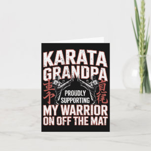 Carte Karate Grandpa Soutenir Mon Guerrier Karate Grandf