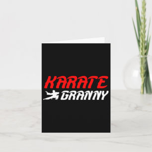 Carte Karate Granny Fière Karate Granny Grandma