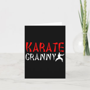Carte Karate Granny Fière Karate Granny Grandma 1