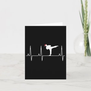 Carte Karate Heart Beat Christmas Pyjama Arts Martiaux M