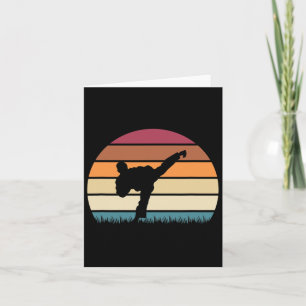 Carte Karate Jujitsu Martial Arts Retro Boys Hommes