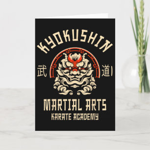 Carte Karate Kyokushin arts martiaux japonais