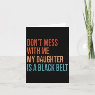 Carte Karate Maman Ma Fille Est Une Ceinture Noire Arts 