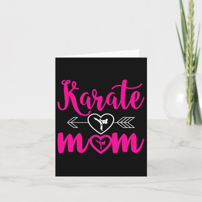 Carte Karate Maman - Maman peut faire du karaté (Devant)