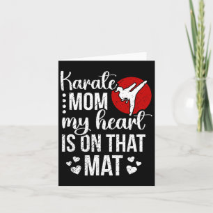 Carte Karate Maman Mon Coeur Est Sur Ce Mat Karate Mama