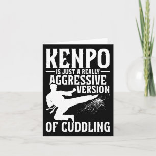 Carte Karate Martial Arts Girl Lady Kenpo School Fighter