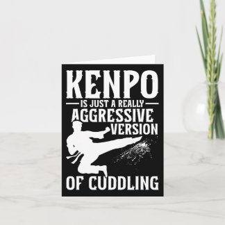 Carte Karate Martial Arts Girl Lady Kenpo School Fighter