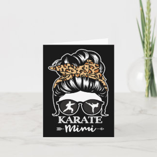 Carte Karate Mimi Messy Bun Cheveux Funny Karate Fighter