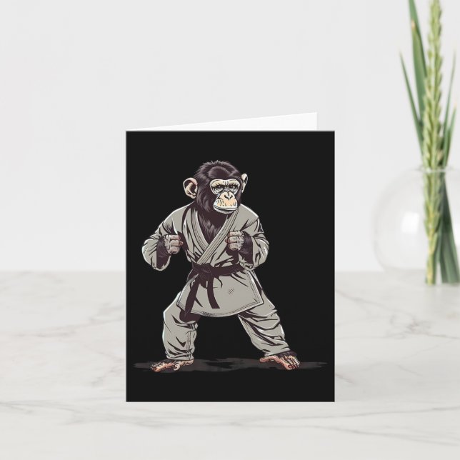Carte Karate Monkey Kickboxing Judo Jiu-jitsu Mixed mart (Devant)