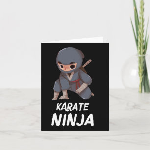 Carte Karate Ninja Boy Funny Arts Martiaux Sports