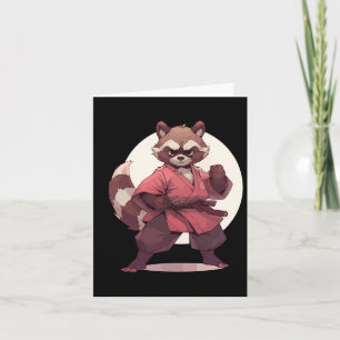 Carte Karate Raccoon Anime Racoon Martial Arts T Martial
