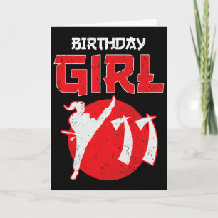 Carte Karate Taekwondo 11 ans Anniversaire Martial Art