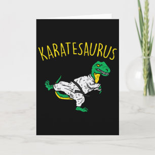 Carte Karatesaurus Trex Karaté Drôle Dinosaure Arts Mart