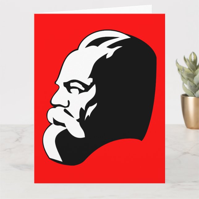 Carte Karl Marx, communisme, socialisme, Union soviétiqu (Petite plante)