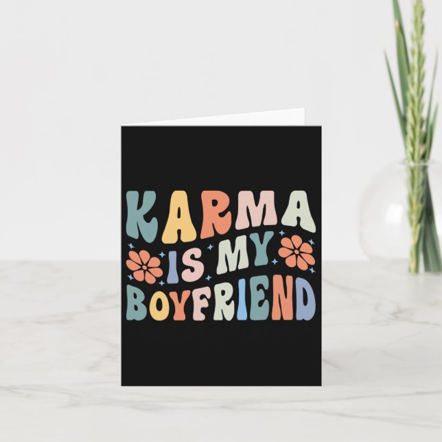 Carte Karma Est Mon Petit Ami Santé Mentale Autisme (Devant)