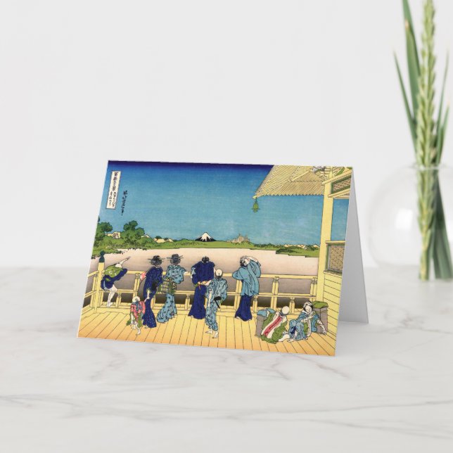 Carte Katsushika Hokusai - Salle de Sazai, Temple 500 Ra (Devant)