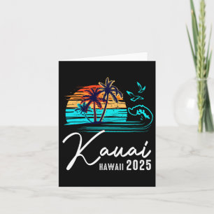 Carte Kauai Hawaii 2025 Famille de jumelage vacances été