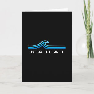 Carte Kauai Hawaii Vagues Vintage Hommes Femmes Filles G