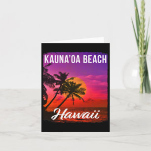 Carte Kauna’oa Mauna Kea Beach Hawaii Hawaii Îles T