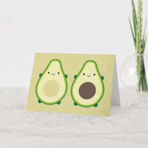 Carte Kawaii Avocado