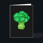 Carte Kawaii Broccoli Cute Légumes Légumes Veggie Fun Fo<br><div class="desc">Légumes amusants pour les chefs et les gourmets. Cute chibi kawaii broccoli. Le cadeau parfait pour les végétariens et végétariens qui aiment l'anime et le manga.</div>