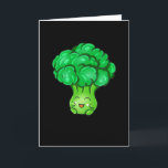 Carte Kawaii Broccoli Cute Légumes Légumes Veggie Fun Fo<br><div class="desc">Légumes amusants pour les chefs et les gourmets. Cute chibi kawaii broccoli. Le cadeau parfait pour les végétariens et végétariens qui aiment l'anime et le manga.</div>