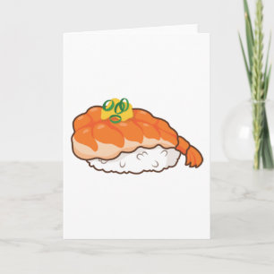 Carte Kawaii Shrimp Sushi - Kawaii Foodies