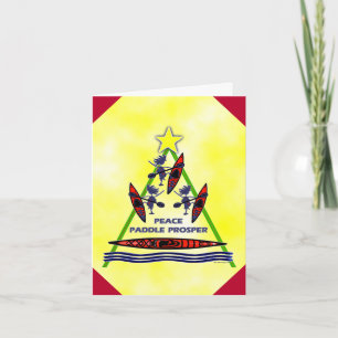 Carte Kayak de Noël