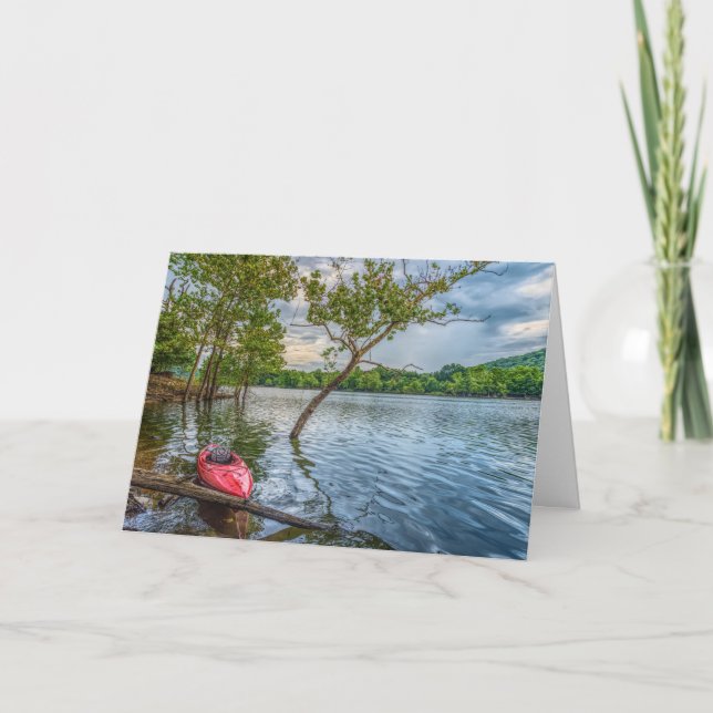 Carte Kayak Flottant Sur Le Lac Table Rock (Devant)