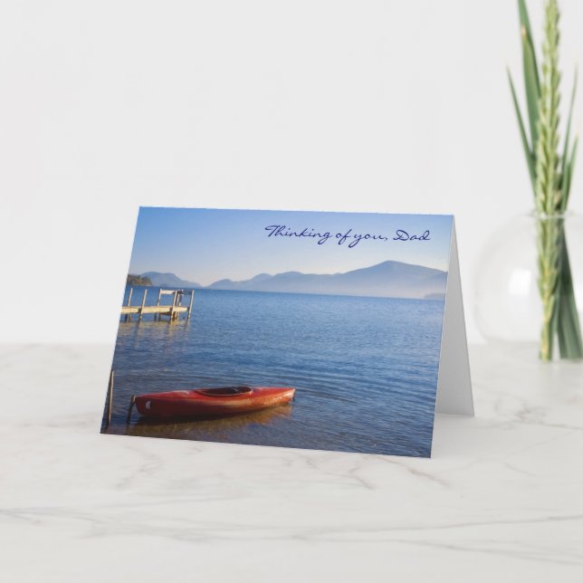 Carte Kayak, Pense à toi, papa (Devant)