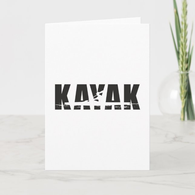 Carte Kayaking Canoë Canoë Canoë Drôle Idée cadeau (Devant)