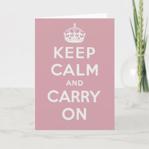 Carte Keep Calm and Carry