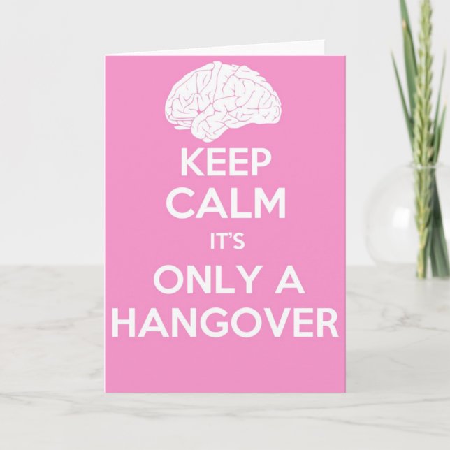 Carte Keep calm and carry on greetings card (Devant)