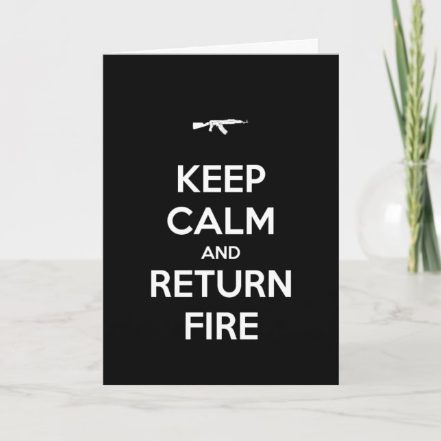 Carte Keep Calm and Return (Devant)
