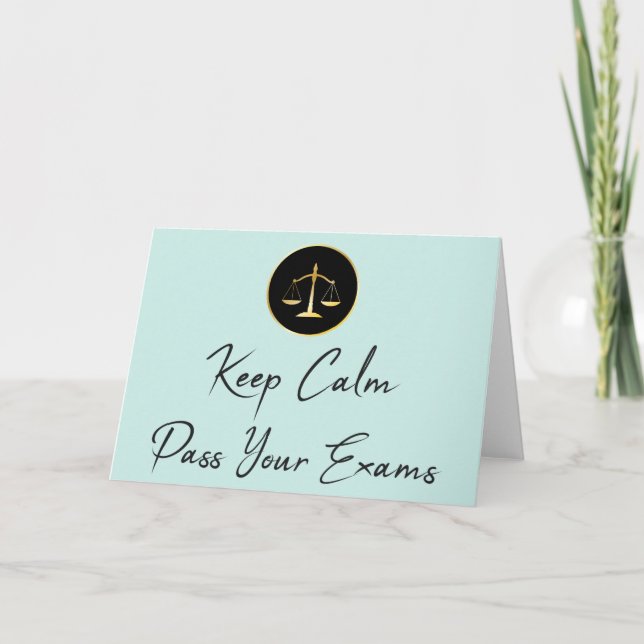 Carte Keep calm. Passer vos examens (Devant)