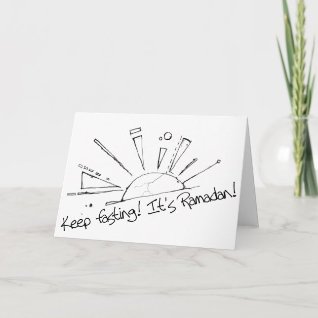 Carte Keep fasting (Devant)