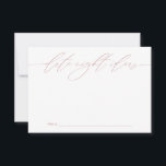 Carte Keepsaké rose Date Nuit Idées Nouveau<br><div class="desc">Ces cartes magnifiquement conçues offrent un moyen unique pour les invités mariages de partager leurs idées de dattes préférées avec la mariée et le marié. Idéales pour ajouter une touche personnelle à votre journée spéciale, ces cartes assurent des gardiens chéris pour le couple heureux. Parfait pour les réceptions de mariage,...</div>